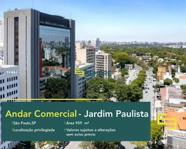 Sala Comercial para alugar, 960m² no Pinheiros, São Paulo