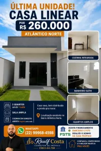 Casa com 2 Quartos à venda, 63m² no Ajuda de Cima, Macaé