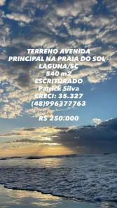 Lote/Terreno à venda, 540m² no Laguna, Laguna