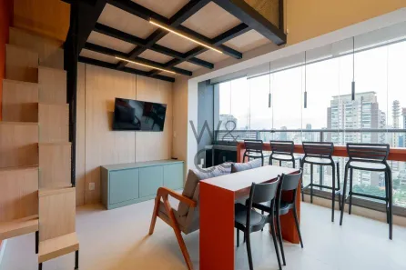 Apartamento com 1 Quarto para alugar, 37m² no Jardim das Acácias, São Paulo