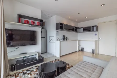 Apartamento com 1 Quarto para alugar, 47m² no Brooklin Paulista, São Paulo