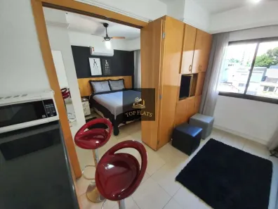 Flat com 1 Quarto para alugar, 30m² no Moema, São Paulo
