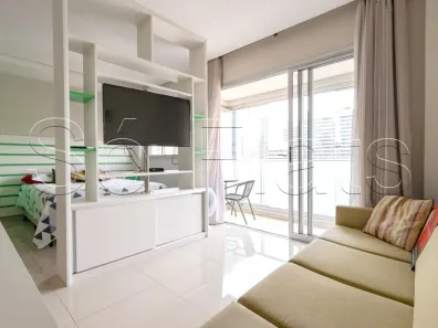 Flat com 1 Quarto para alugar, 33m² no Santo Amaro, São Paulo