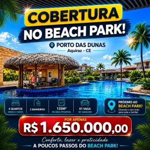 Apartamento com 4 Quartos à venda, 135m² no Porto das Dunas, Aquiraz