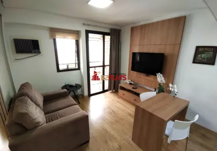 Flat com 1 Quarto para alugar, 38m² no Moema, São Paulo