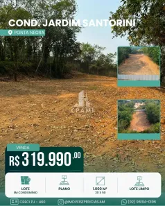 Lote/Terreno à venda, 1000m² no Ponta Negra, Manaus