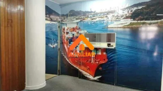Sala Comercial para alugar, 137m² no Centro, Santos