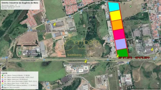 Lote/Terreno à venda, 241229m² no Eugênio de Mello, São José dos Campos