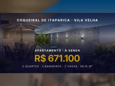 Apartamento com 2 Quartos à venda, 56m² no Coqueiral de Itaparica, Vila Velha
