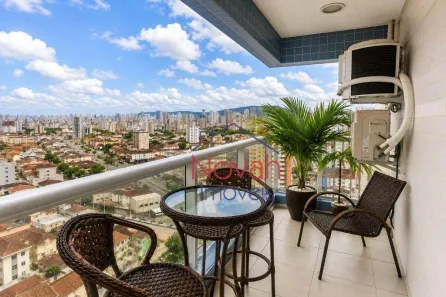 Apartamento com 2 Quartos para alugar, 81m² no Boqueirão, Santos