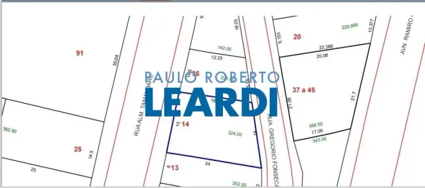 Lote/Terreno à venda, 321m² no Jardim Bela Vista, Santo André