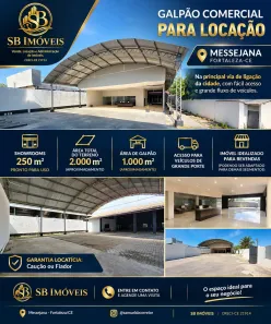 Galpão/Depósito/Armazém para alugar, 2000m² no Paupina, Fortaleza