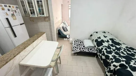 Apartamento com 1 Quarto à venda, 32m² no Itararé, São Vicente