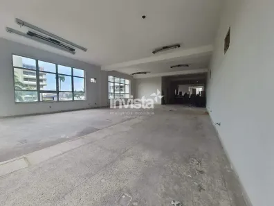Sala Comercial para alugar, 303m² no Vila Mathias, Santos