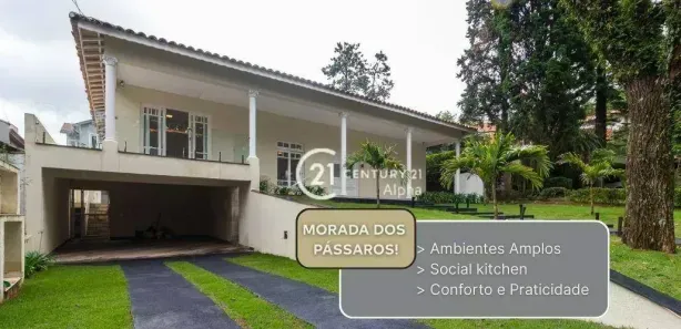 Casa de Condomínio com 4 Quartos à venda, 322m² no Residencial Morada dos Pássaros-Aldeia da Serra, Barueri