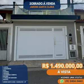 Sobrado com 3 Quartos à venda, 125m² no Jardim Santa Clara, Guarulhos