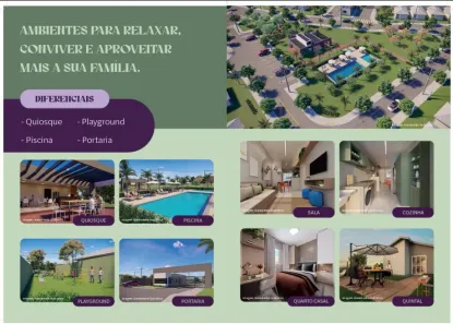 Casa de Condomínio com 2 Quartos à venda, 51m² no Fazenda Monte Alto (Zona Rural), São José do Rio Preto