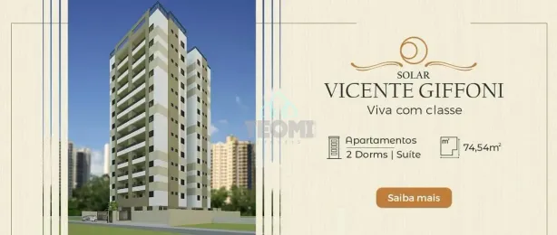 Apartamento com 2 Quartos à venda, 74m² no Centro, Taubaté