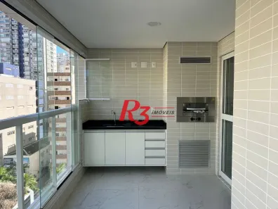 Apartamento com 2 Quartos para alugar, 87m² no Gonzaga, Santos