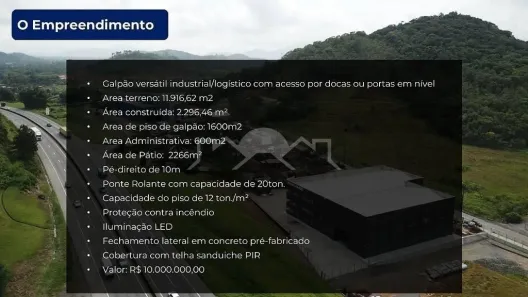 Galpão/Depósito/Armazém à venda, 11917m² no , Garuva