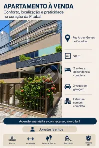 Apartamento com 2 Quartos à venda, 90m² no Pituba, Salvador