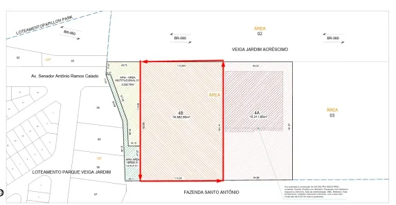 Lote/Terreno à venda, 18362m² no Polo Empresarial Goiás - Etapa V, Aparecida de Goiânia