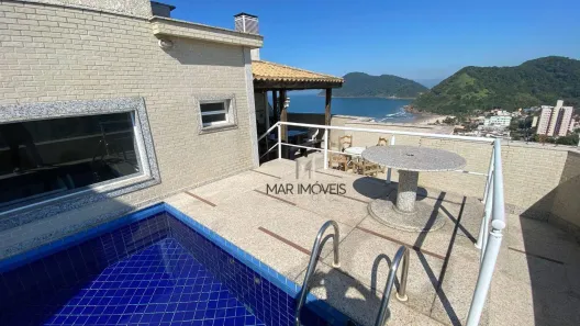 Cobertura com 3 Quartos para alugar, 150m² no Jardim Las Palmas, Guarujá