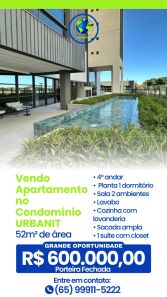 Apartamento com 1 Quarto à venda, 52m² no Jardim Leblon, Cuiabá