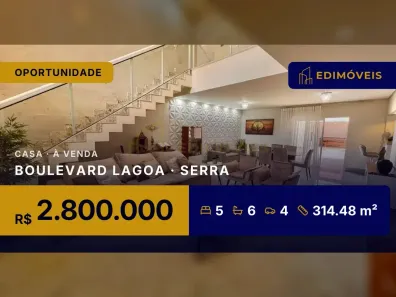 Casa com 5 Quartos à venda, 314m² no Boulevard Lagoa, Serra
