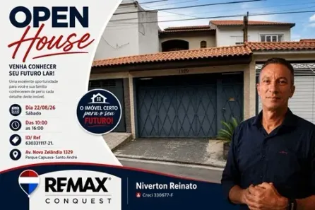 Sobrado com 3 Quartos à venda, 161m² no Jardim Ana Maria, Santo André