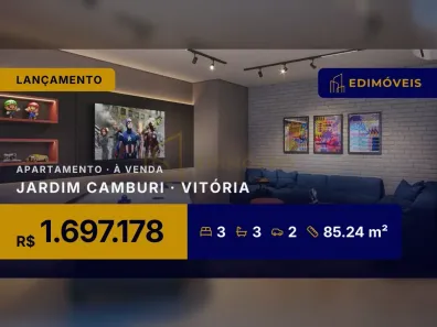 Apartamento com 3 Quartos à venda, 85m² no Jardim Camburi, Vitória