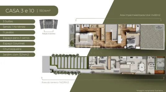 Casa com 3 Quartos à venda, 151m² no Pedra Branca, Palhoça