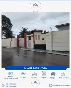 Casa de Condomínio com 4 Quartos à venda, 173m² no Calhau, São Luís