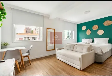 Flat com 1 Quarto à venda, 31m² no Cerqueira César, São Paulo