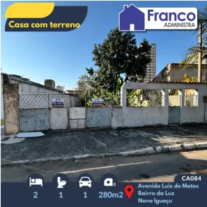 Imóvel Comercial com 1 Quarto para alugar, 140m² no da Luz, Nova Iguaçu