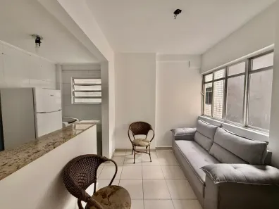 Apartamento com 1 Quarto para venda ou aluguel, 35m² no Itararé, São Vicente