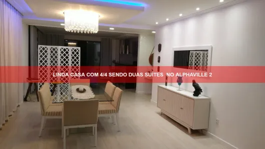 Casa de Condomínio com 4 Quartos à venda, 257m² no Alphaville (Abrantes), Camaçari