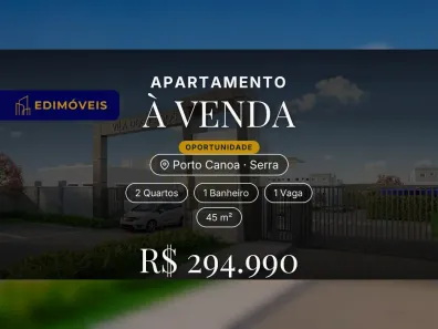 Apartamento com 2 Quartos à venda, 45m² no Porto Canoa, Serra