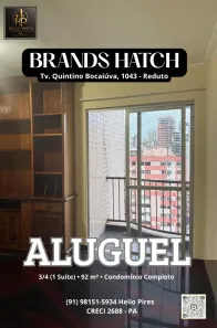 Apartamento com 3 Quartos para alugar, 97m² no Reduto, Belém