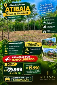 Lote/Terreno à venda, 600m² no Centro, Atibaia