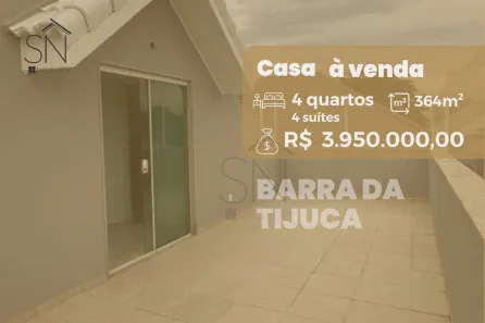 Casa de Condomínio com 4 Quartos à venda, 289m² no Barra da Tijuca, Rio de Janeiro