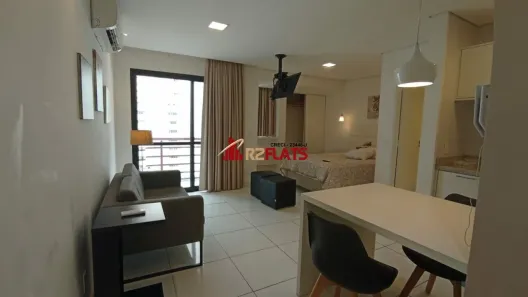 Flat com 1 Quarto para alugar, 35m² no Moema, São Paulo