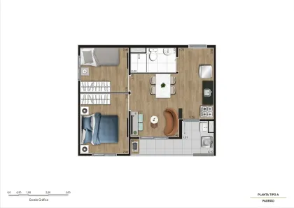 Apartamento com 2 Quartos à venda, 38m² no Cidade Antônio Estevão de Carvalho, São Paulo
