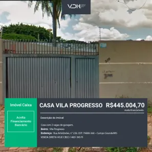 Casa com 1 Quarto à venda, 283m² no Vila Progresso, Campo Grande