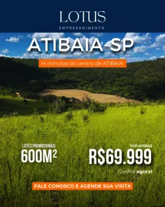 Lote/Terreno à venda, 600m² no Condomínio Porto Atibaia, Atibaia