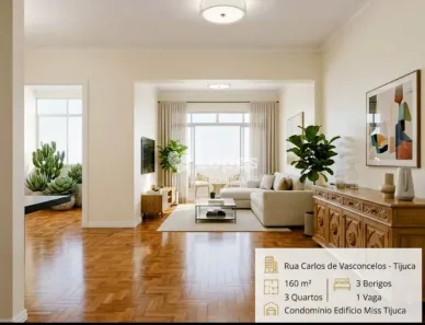 Apartamento com 3 Quartos à venda, 160m² no Tijuca, Rio de Janeiro