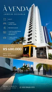 Apartamento com 2 Quartos à venda, 62m² no Jardim Oceania, João Pessoa