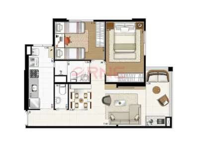 Apartamento com 2 Quartos para alugar, 55m² no Vila Nova Cachoeirinha, São Paulo