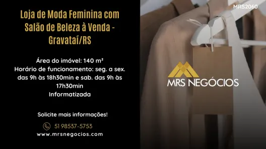 Ponto Comercial à venda, 140m² no Centro, Gravataí