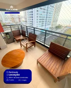 Apartamento com 3 Quartos para alugar, 165m² no Ponta D'Areia, São Luís